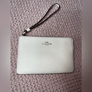 Coach Chalk White Wristlet NEW
